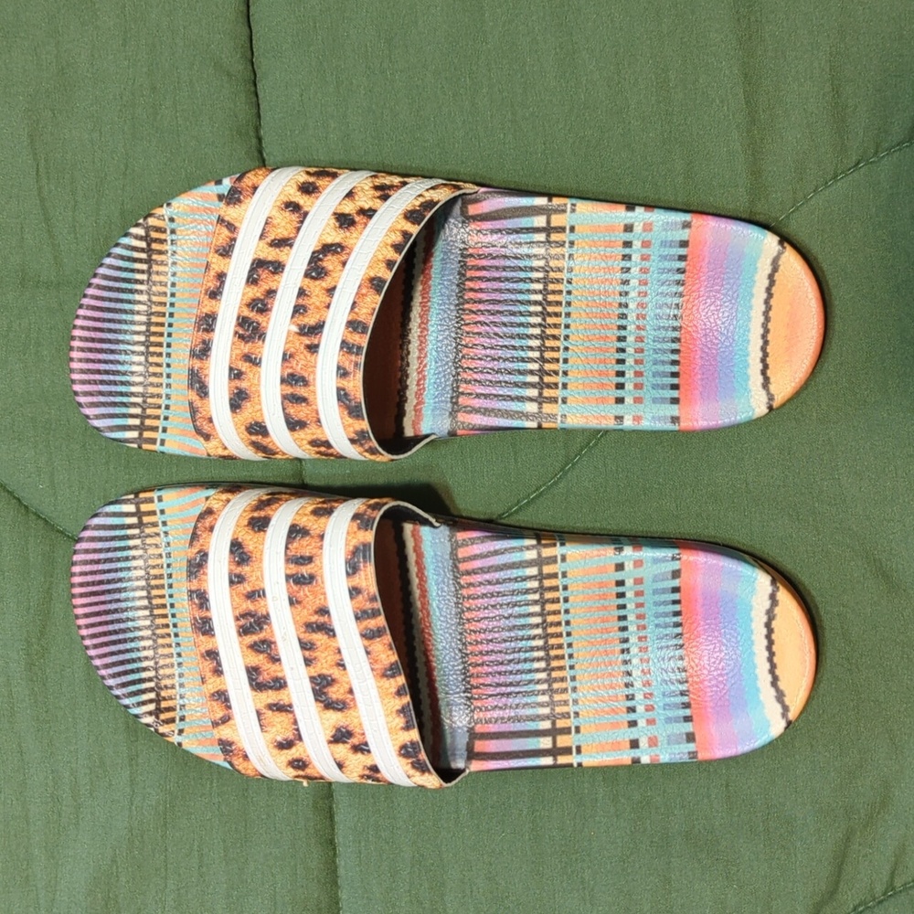 adidas Multicolor Patterned Sandals